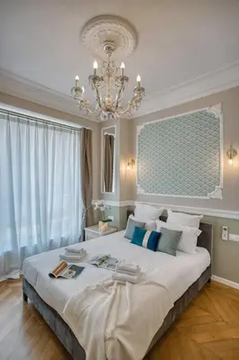 Un ou plusieurs lits dans un hébergement de l'établissement Charmant 160m² 6CH-Haussmannien Climatisé & Ascens