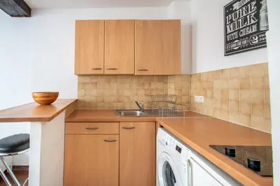 Cuisine ou kitchenette dans l'établissement Studio au cœur du Marais