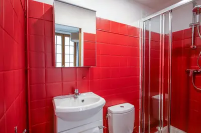 Salle de bains dans l'établissement Studio au cœur du Marais