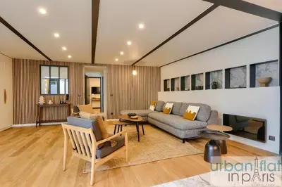 Coin salon dans l'établissement 170 - Sublime Flat in Center of Paris