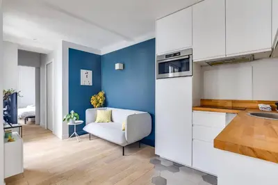 Cuisine ou kitchenette dans l'établissement GuestReady - Serene 1BR Apt in Folie-Méricourt
