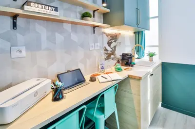 Cuisine ou kitchenette dans l'établissement WS Louvre - Casanova