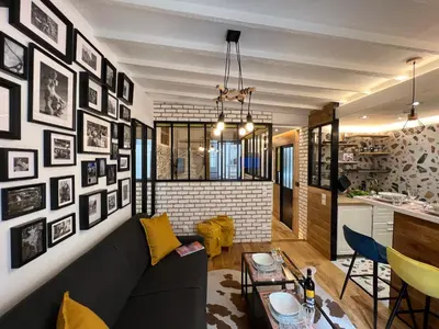 Coin salon dans l'établissement Appartement Montmartre Sacré Cœur
