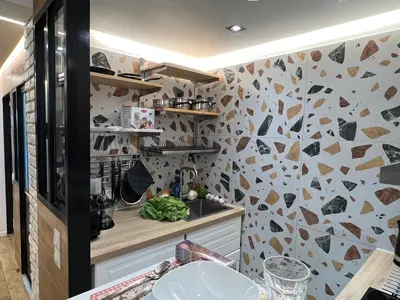 Cuisine ou kitchenette dans l'établissement Appartement Montmartre Sacré Cœur