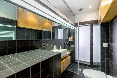 Salle de bains dans l'établissement GuestReady -Appart lumineux près de la Place d'Italie