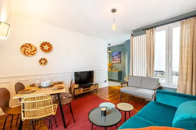 Coin salon dans l'établissement GuestReady - Appt Élégant près de la Tour Eiffel