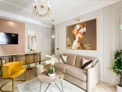 Télévision ou salle de divertissement dans l'établissement Merveil - Luxury Suite - Louvre - Ours II