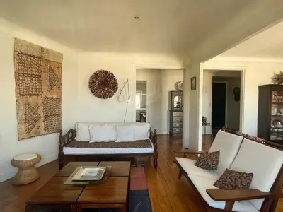 Coin salon dans l'établissement Superbe appartement de 120m2 en plein Paris