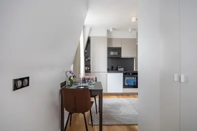 Cuisine ou kitchenette dans l'établissement Luxurious flat in the center