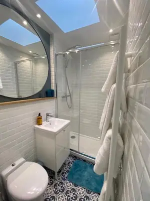 Salle de bains dans l'établissement STUDIO PARIS VUE IMPRENABLE