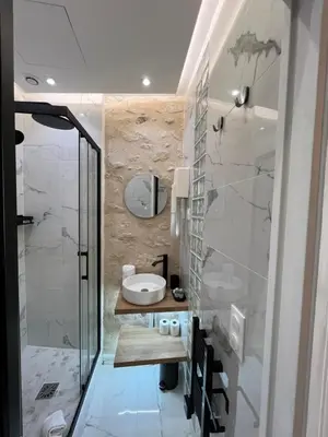 Salle de bains dans l'établissement Studios Pasteur- Paris XVe