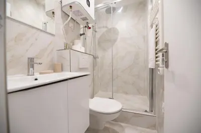 Salle de bains dans l'établissement Cosy apartment in Paris