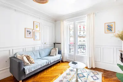 Coin salon dans l'établissement GuestReady - Un appartement élégant dans le 5e Arr