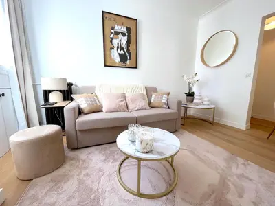 Coin salon dans l'établissement L'appartement Edouard