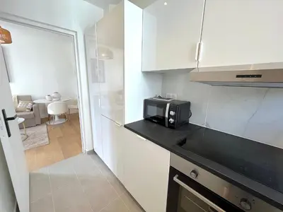 Cuisine ou kitchenette dans l'établissement L'appartement Edouard