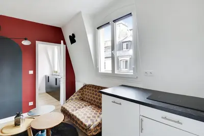 Cuisine ou kitchenette dans l'établissement Pick A Flat's Apartements in Louvre-Rivoli - Rue du Roule