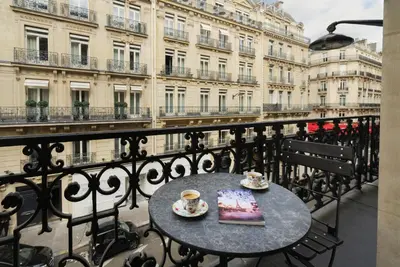 Balcon ou terrasse dans l'établissement Vestay Montaigne