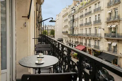 Balcon ou terrasse dans l'établissement Vestay Montaigne