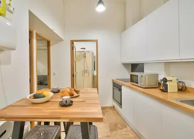 Cuisine ou kitchenette dans l'établissement GuestReady - Bel appartement près du zoo de Paris