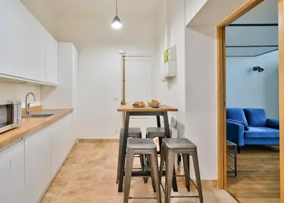 Cuisine ou kitchenette dans l'établissement GuestReady - Bel appartement près du zoo de Paris