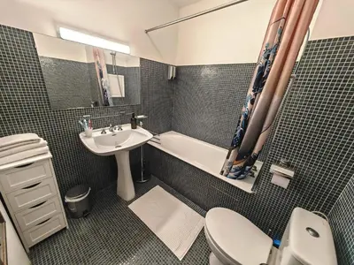 Salle de bains dans l'établissement Appartement avec balcon et parking à Paris Alésia