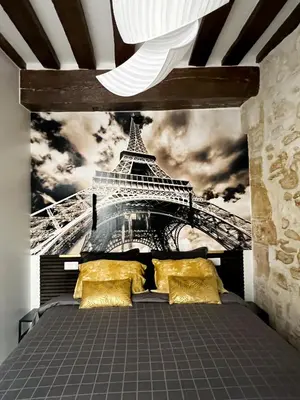 Coin salon dans l'établissement MARAIS Appartement 2 Chambres 2 Salles de bain - SPA JACUZZI !