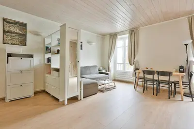 Cuisine ou kitchenette dans l'établissement GuestReady - Lovely Minimalist Studio in Plaisance