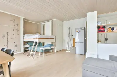 Cuisine ou kitchenette dans l'établissement GuestReady - Lovely Minimalist Studio in Plaisance