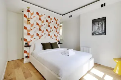 Un ou plusieurs lits dans un hébergement de l'établissement PARIS 13 - Magnifique appartement L013