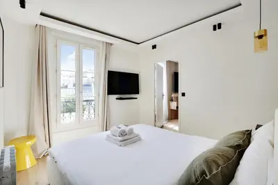 Un ou plusieurs lits dans un hébergement de l'établissement PARIS 13 - Magnifique appartement L013