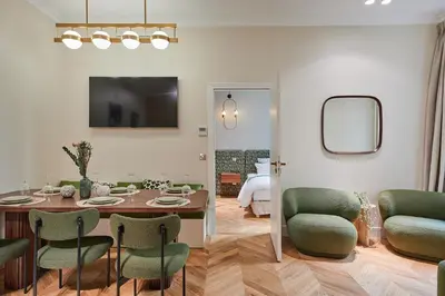 Coin salon dans l'établissement Résidence Center of Paris by Studio prestige
