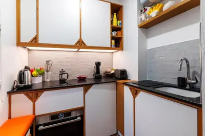 Cuisine ou kitchenette dans l'établissement Veeve - Rustic Allure