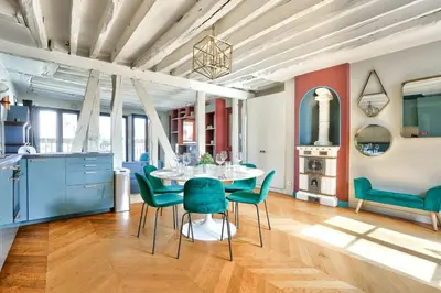 Plan de l'établissement Le Marais Superb Apartment Terrace Paris Free Netflix