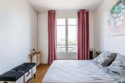 Un ou plusieurs lits dans un hébergement de l'établissement GuestRead - Appt moderne près des Batignolles