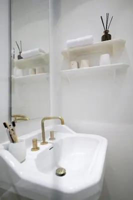 Salle de bains dans l'établissement Opalin