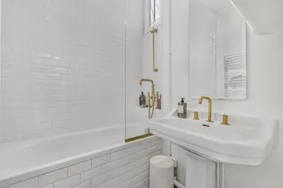 Salle de bains dans l'établissement Opalin