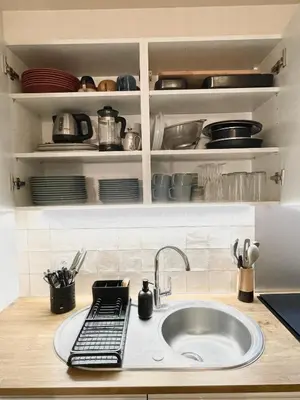 Cuisine ou kitchenette dans l'établissement Superbe loft Pigalle / Opéra