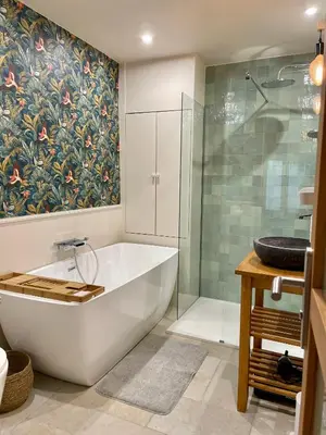 Salle de bains dans l'établissement Superbe loft Pigalle / Opéra