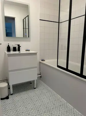 Salle de bains dans l'établissement Appart Cosy de 52m2