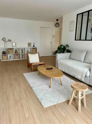 Coin salon dans l'établissement Appart Cosy de 52m2