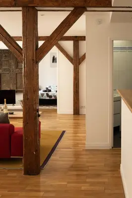 Coin salon dans l'établissement Loft duplex d'exception de 120m2 Paul Bert