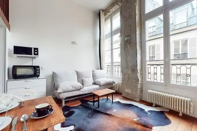 Télévision ou salle de divertissement dans l'établissement Chez Gustave: CLIM Calm,Saint Paul Marais, 2Guests