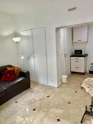 Cuisine ou kitchenette dans l'établissement Studio butte aux cailles