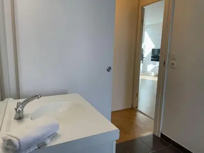 Un ou plusieurs lits dans un hébergement de l'établissement Appartement 3p Ivry