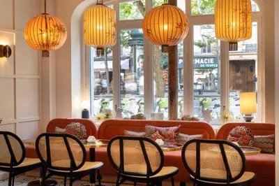 Coin salon dans l'établissement LE CLARK HOTEL