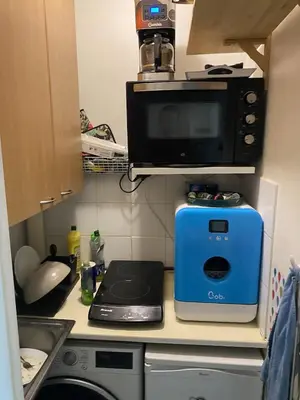 Cuisine ou kitchenette dans l'établissement Studio confortable Paris