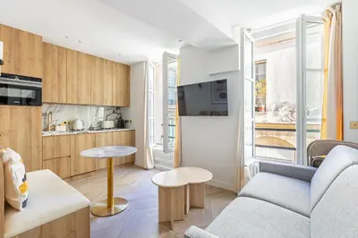 Cuisine ou kitchenette dans l'établissement La Suite du Marais