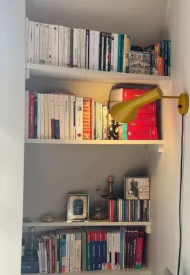 Bibliothèque dans l'appartement