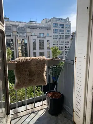 Balcon ou terrasse dans l'établissement Cosy appartement lumineux Montparnasse