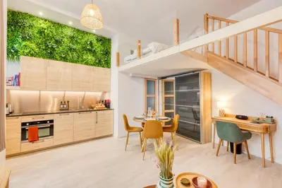 Cuisine ou kitchenette dans l'établissement Maury Modern Loft - AC - Ideal Location - Peaceful